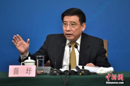 資料圖：苗圩。<a target='_blank' href='http://www.chinanews.com/'>中新社</a>記者金碩攝